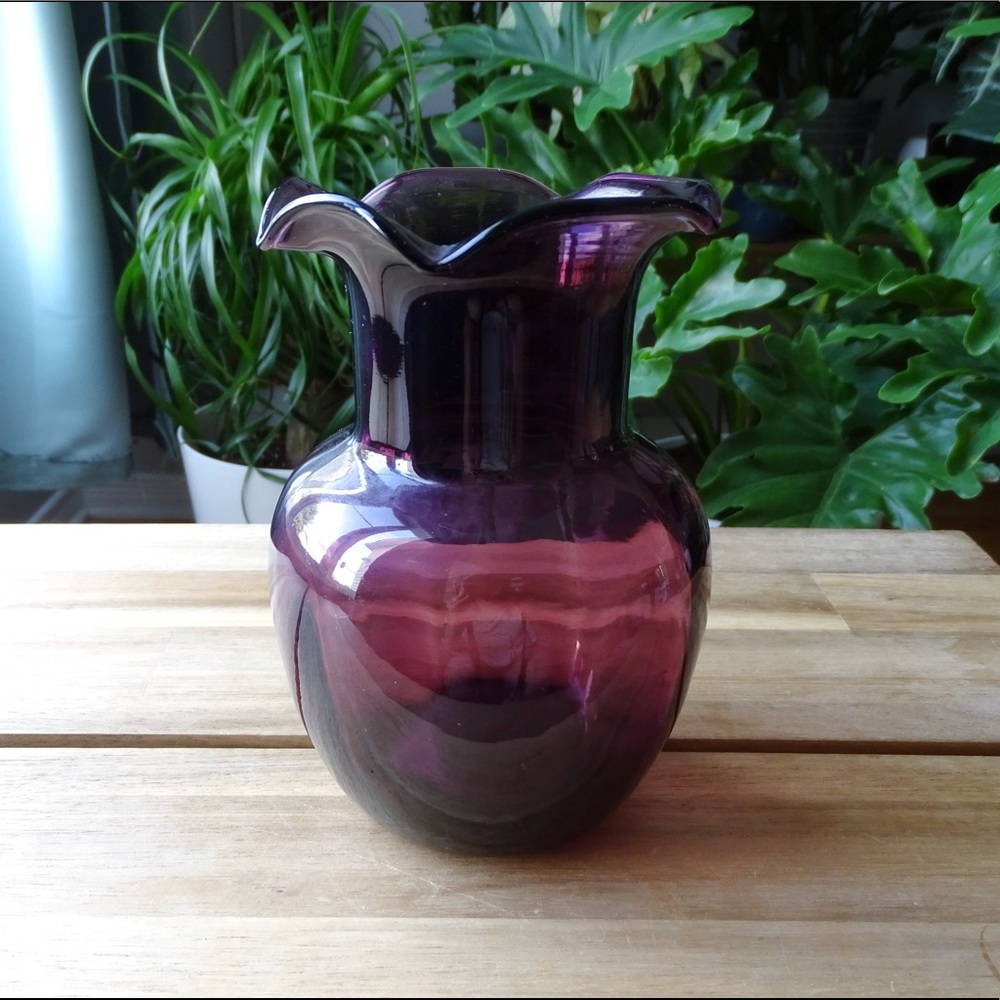 Purple Glass Vase